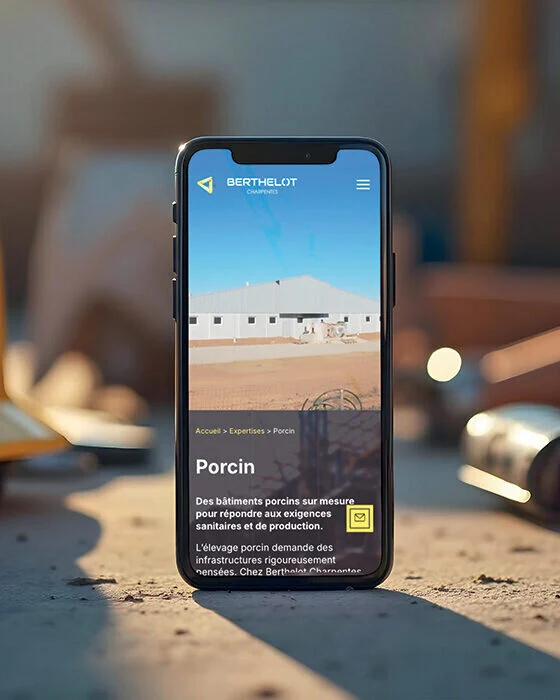 Berthelot_Charpentes_creation site internet bâtiment