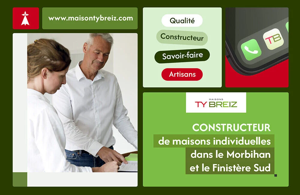 Creation de site internet constructeur de maison individuelle a Vannes Realise par Azelty agence web3