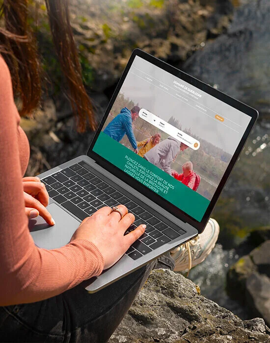 Creation site internet camping domaine de guerledan agence web vannes azelty 2