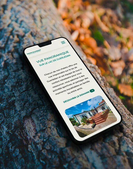 Creation site internet camping domaine de guerledan agence web vannes azelty 3