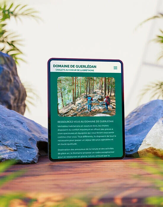 Creation site internet camping domaine de guerledan agence web vannes azelty 4