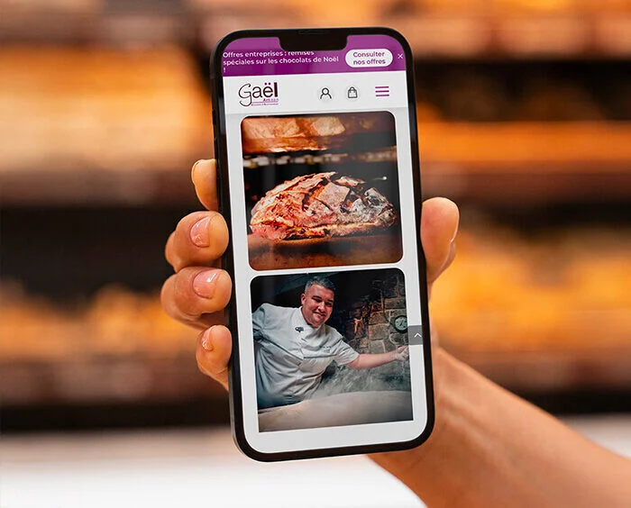 Boulangerie gael_Azelty création site internet restaurant
