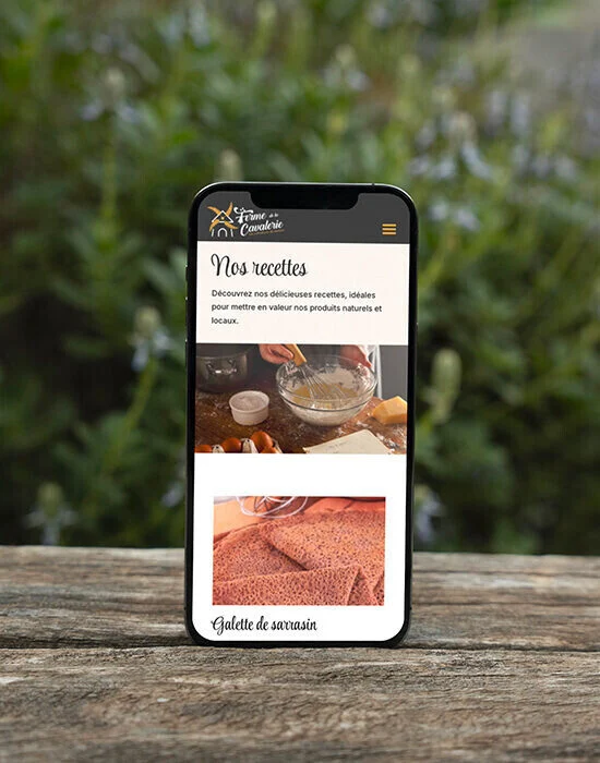 Ferme de la Cavalerie_agence web vannes creation site internet agricole_Telephone 2