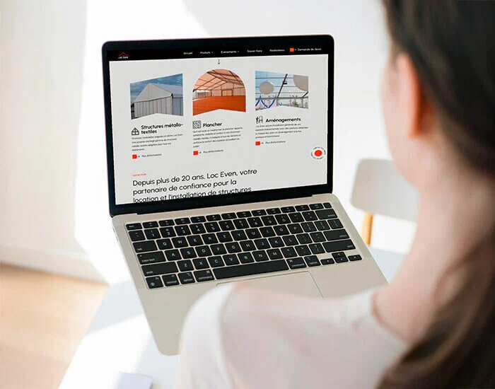 Loc Even_site internet pour les entreprises de services