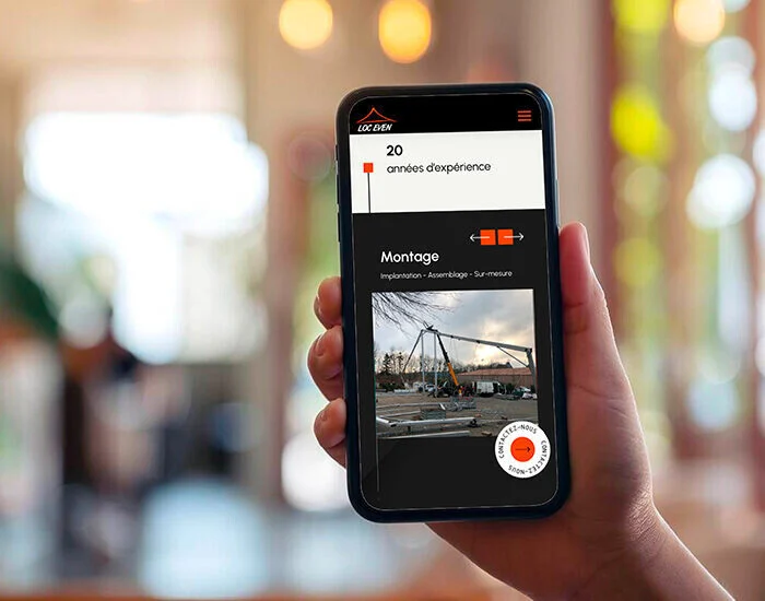 Loc Even_site internet pour les entreprises de services