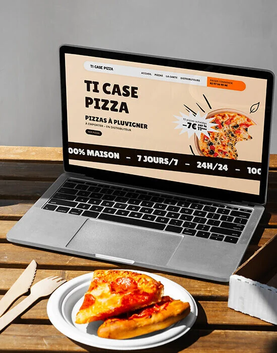 Ti case pizza_Azelty création site internet restaurant