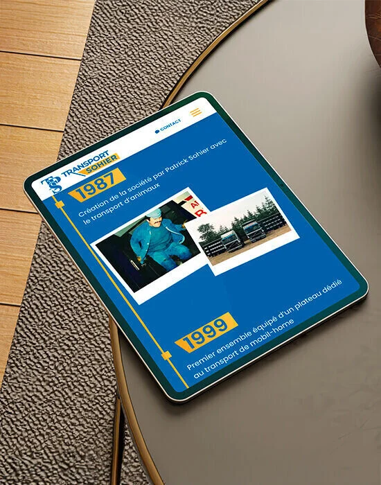 sohier_agence web vannes creation site internet transport_Ipad 2