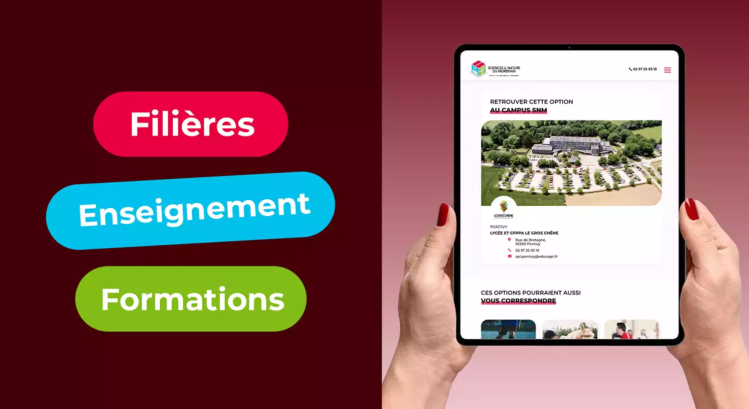 Agence web à Vannes Azelty création site internet ecole agricole