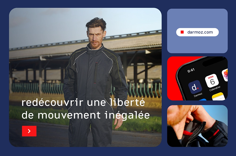 Maquette du site internet de Darmoz - Réalisation Azelty - AGence web à Vannes