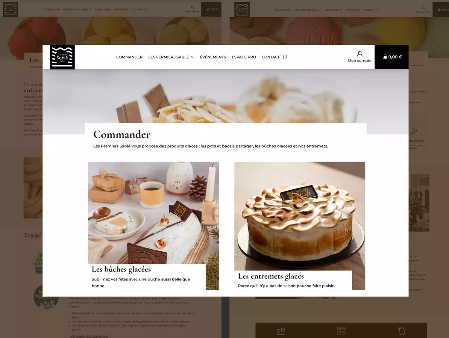 Les fermiers sablé_page accueil site internet-agence web azelty