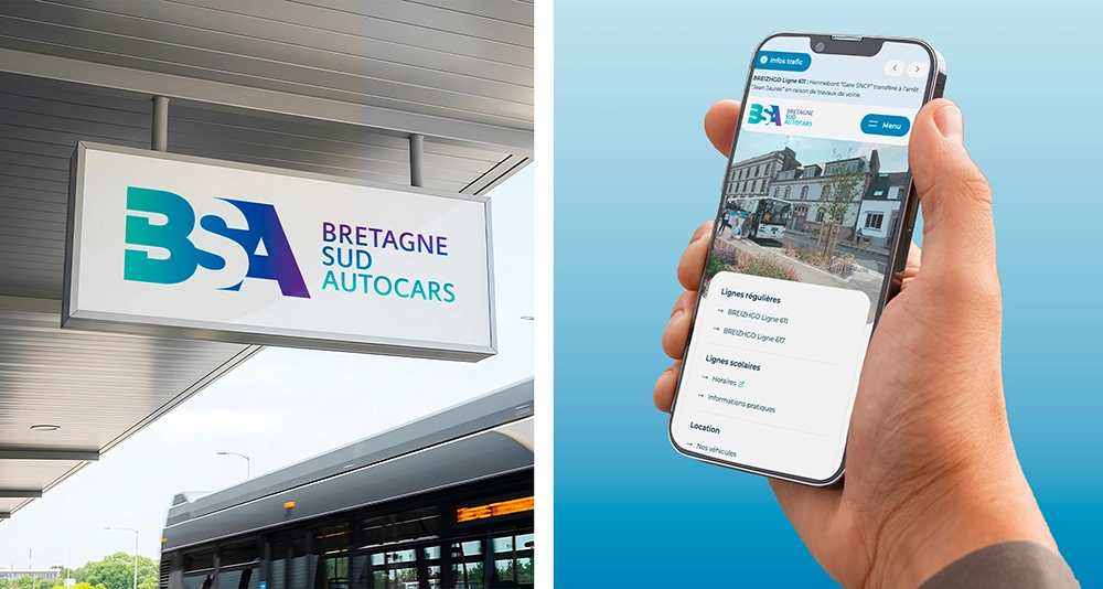 Refonte du site internet de Bretagne Sud Autocars - Agence web Azelty située à Vannes