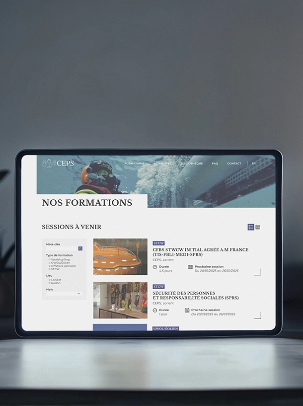 création du site internet CEPS Lorient azelty agence web
