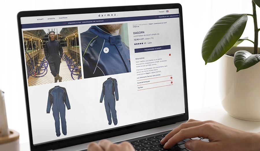 creation du site internet e-commerce darmoz x vital concept - agence web vannes azelty