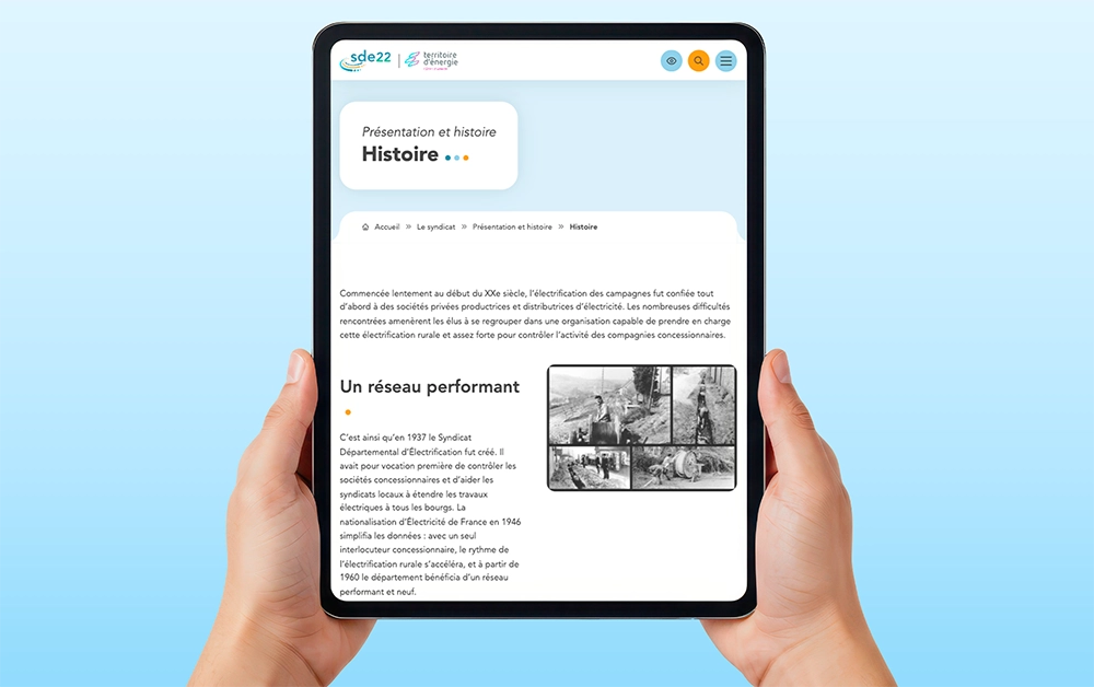 Refonte du site internet SDE22 - Azelty agence web Vannes11