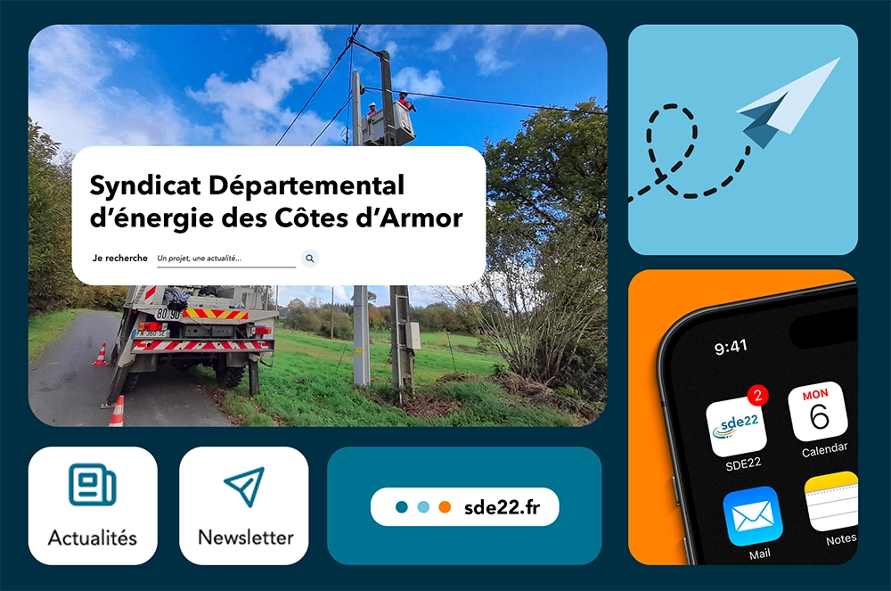 Refonte du site internet SDE22 - Azelty agence web Vannes4