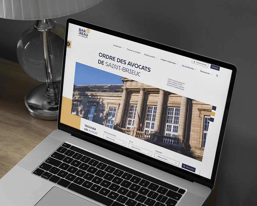 création maquette site internet barreau de saint brieux agence web azelty