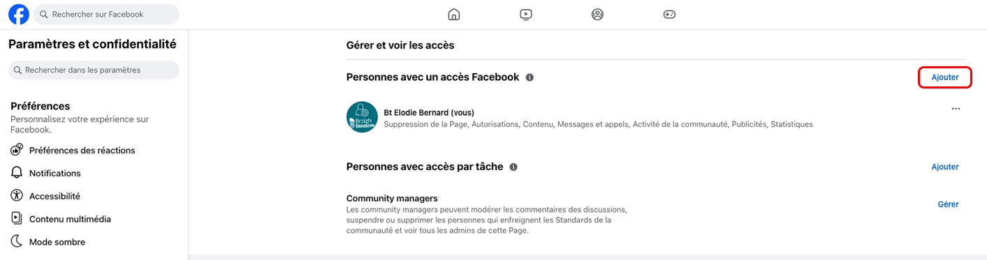 5 - ajouter un administrateur a une page facebook