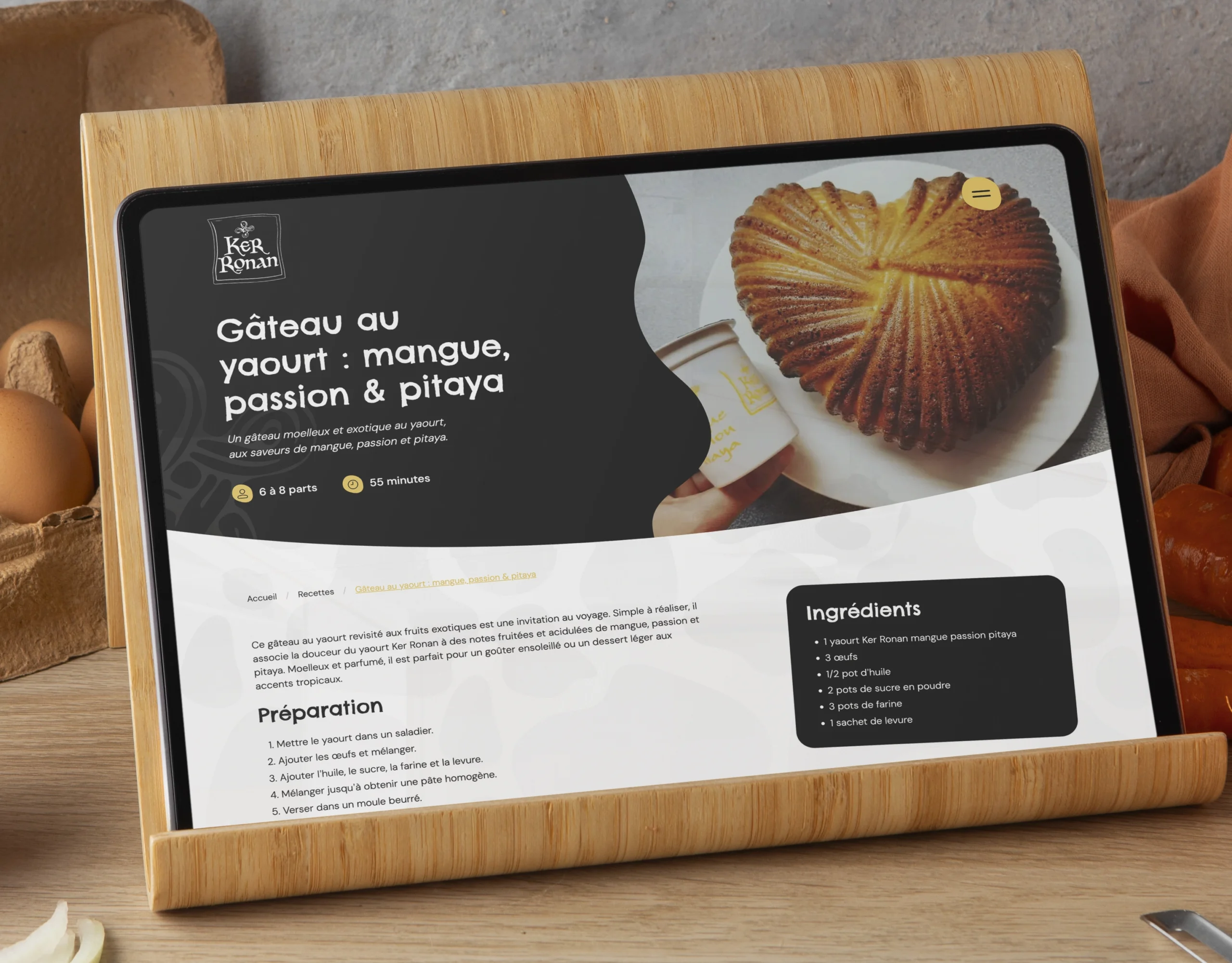 site internet de recette azelty agence web bretagne